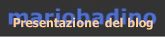 Presentazione del blog