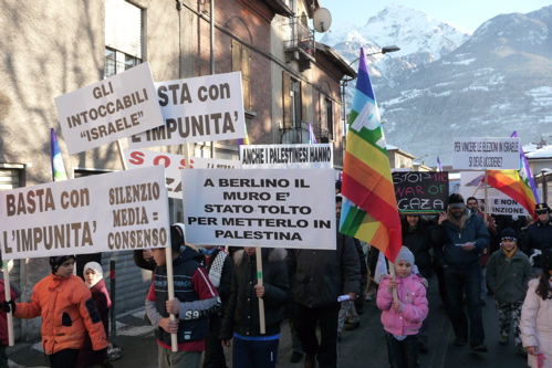 Aosta, corteo per Gaza