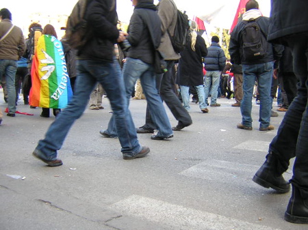 Manifestanti a Vicenza